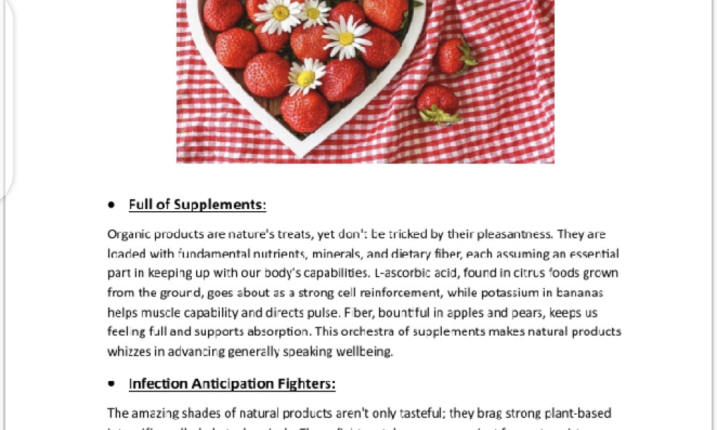 A Rainbow of Wellbeing [Fruits and their relation with health]