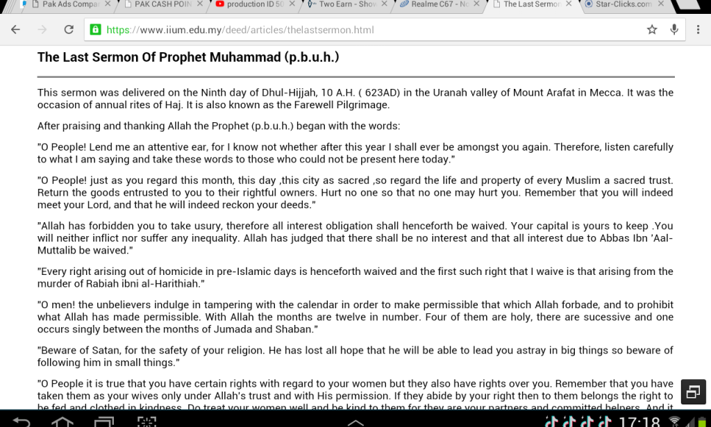 Prophet Muhammad (peace be upon him) is the last messenger of God.