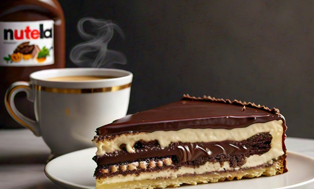 **"Ultimate Nutella Delight: Rich and Creamy Hazelnut Dream Cake with Layers of Chocolate Bliss"**
