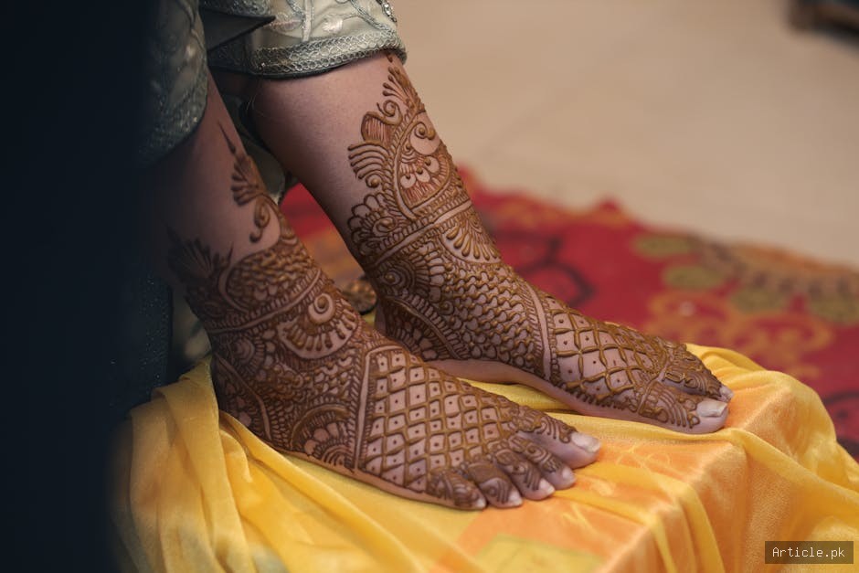 Popular Foot Mehndi Styles
