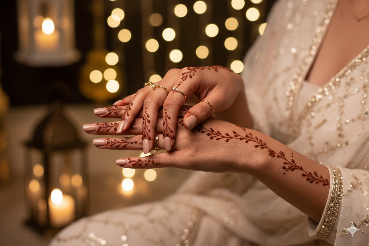 The minimalist mehndi design