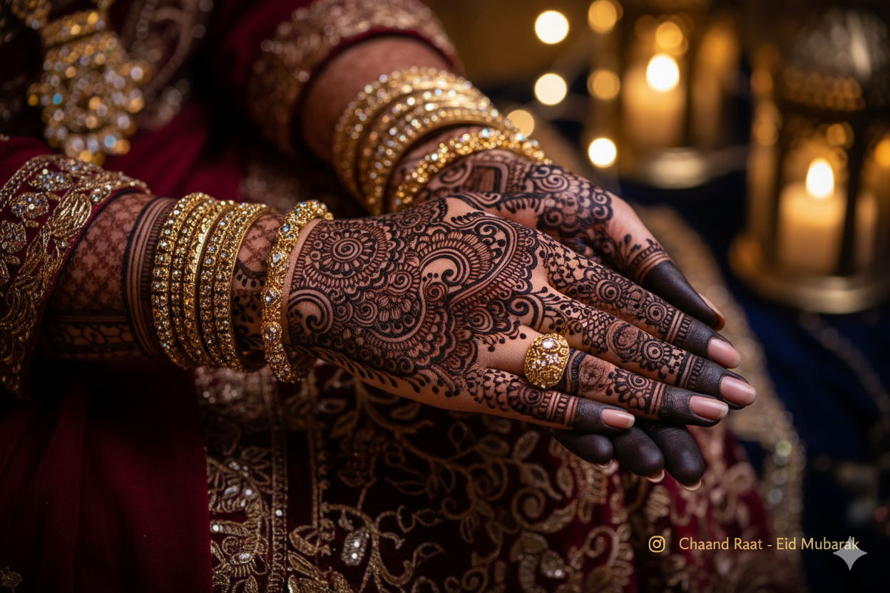 Regal Mughal Inspired Mehndi Design