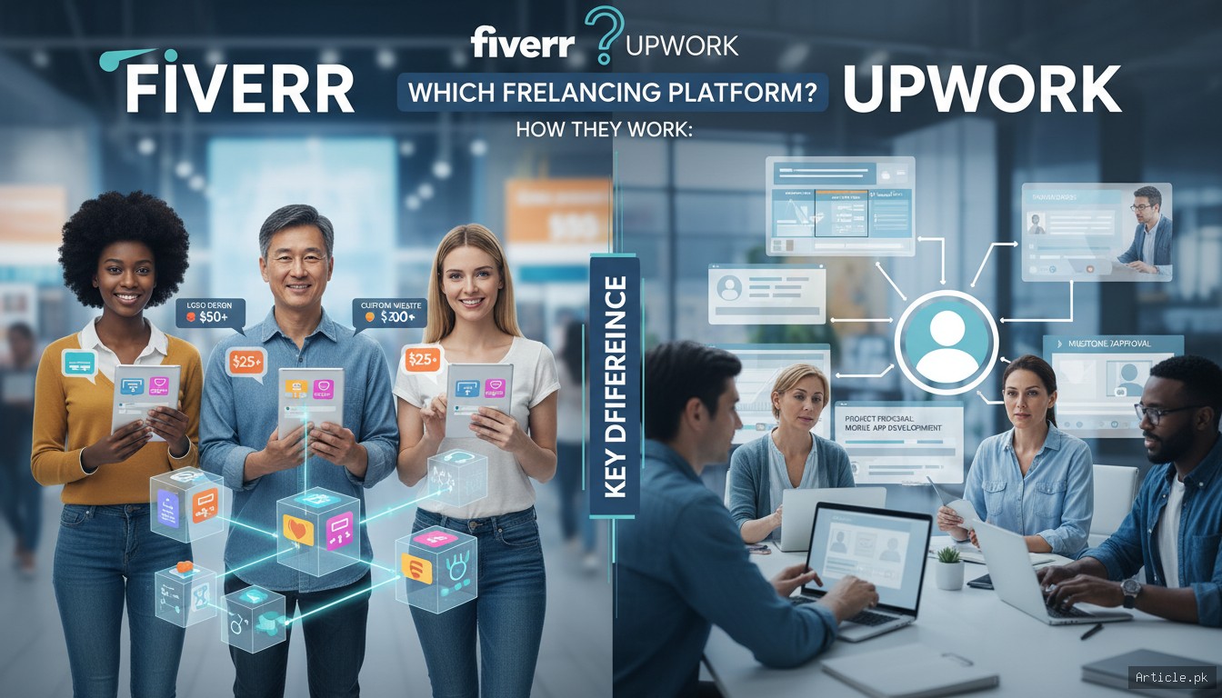 How Fiverr and Upwork Work: The Key Difference